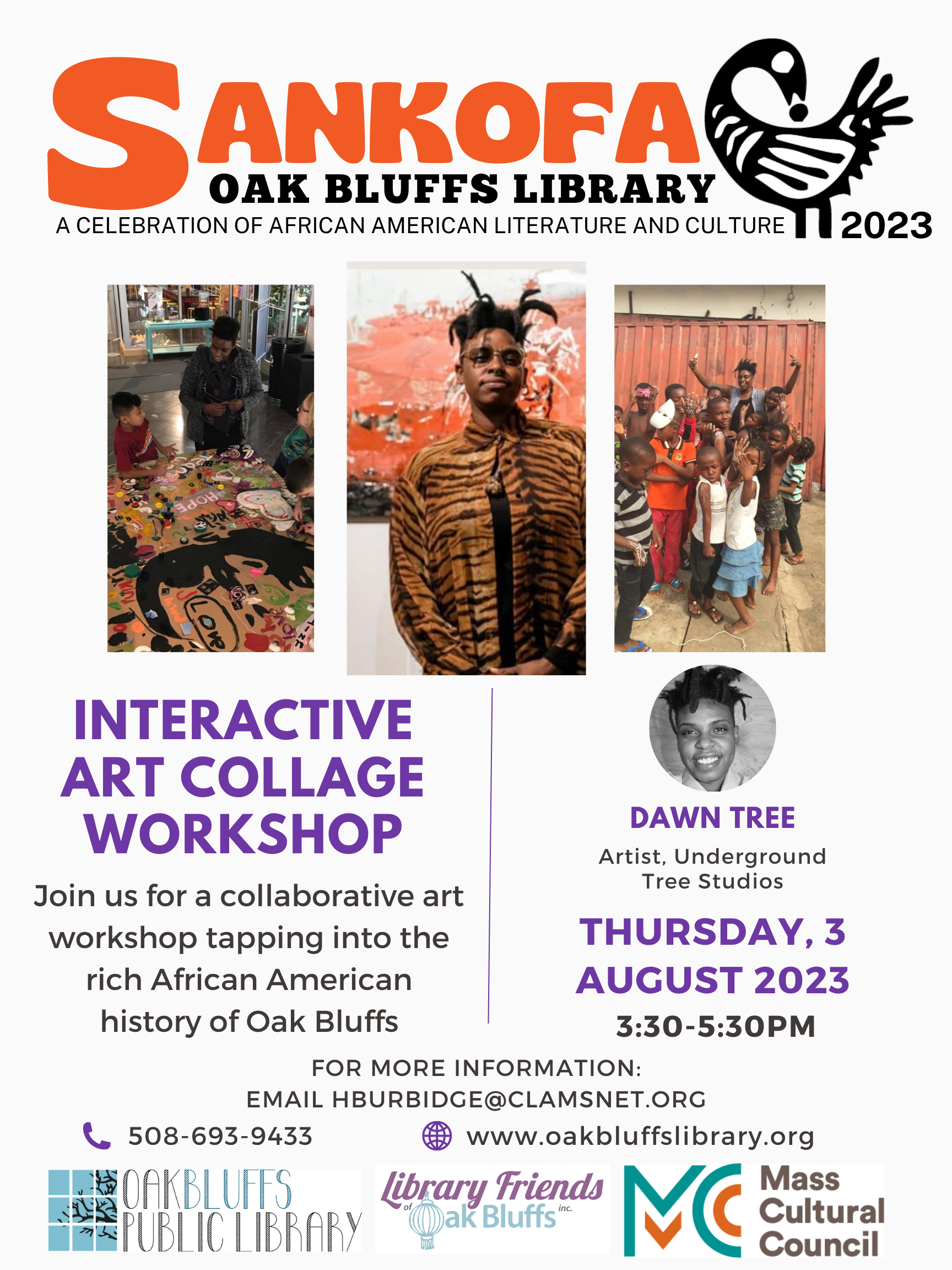 Sankofa Artist Dawn Tree Oak Bluffs Library 