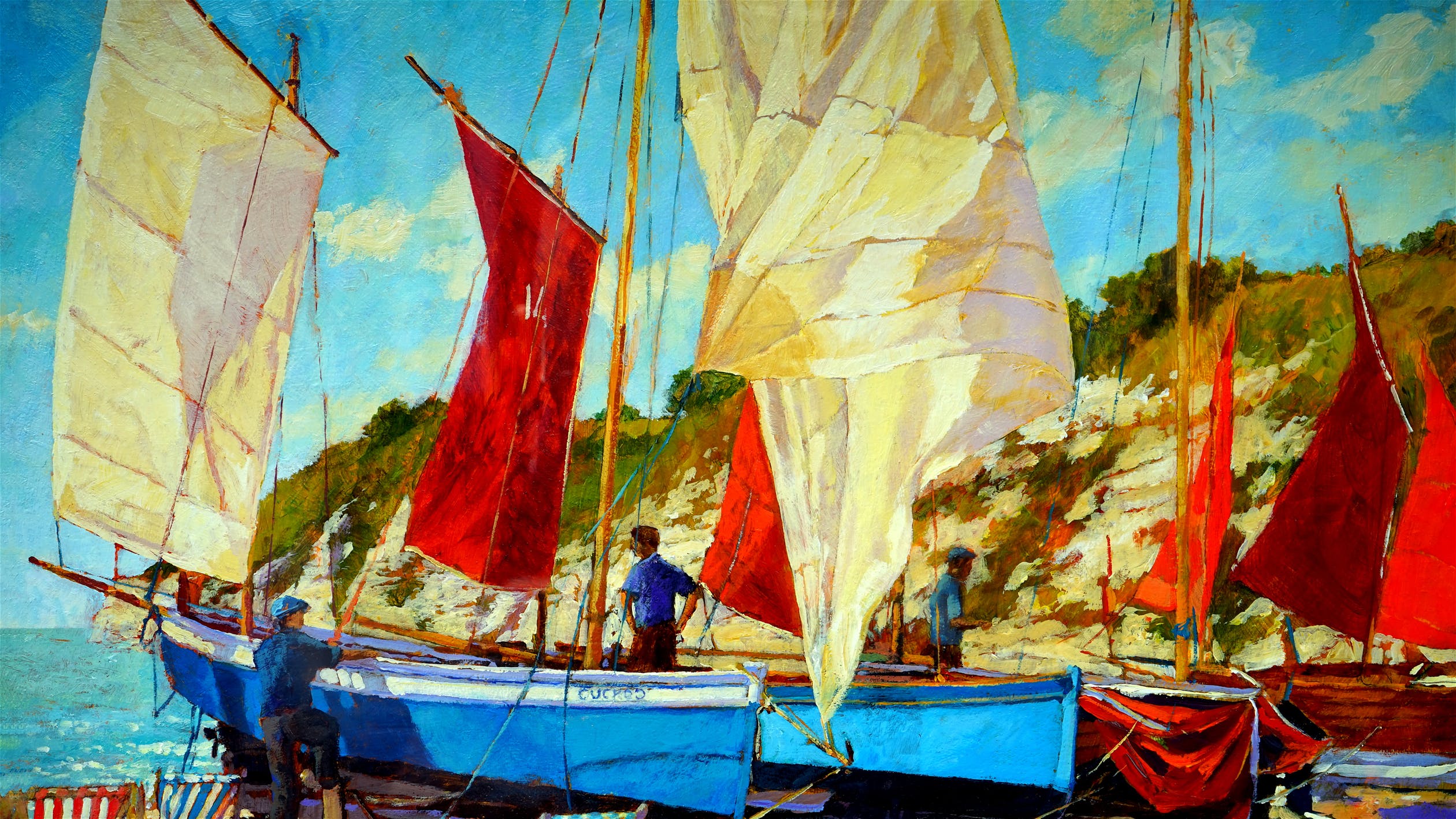sail boat art