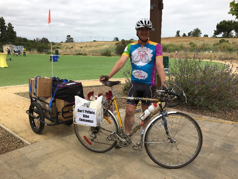 The life support systems for our planet Earth, particularly our oceans, are threatened by plastic and climate change. Come hear a talk about Oceans, Plastic, Climate Change, and Kids and what we can do to save our seas and our world for our kids. Speaker Tim Oey is a Zero Waste Advocate who is near the end of a 4500 mile bicycle ride from San Francisco to Boston to talk with people across the US about these challenges. HIs ride has been featured on TV, radio, and in newspapers. His household of 4 humans and 3 dogs has reduced its waste to just a quart a month and almost eliminated its fossil fuel use. His talk engages both kids and adults and includes highlights from his ride.