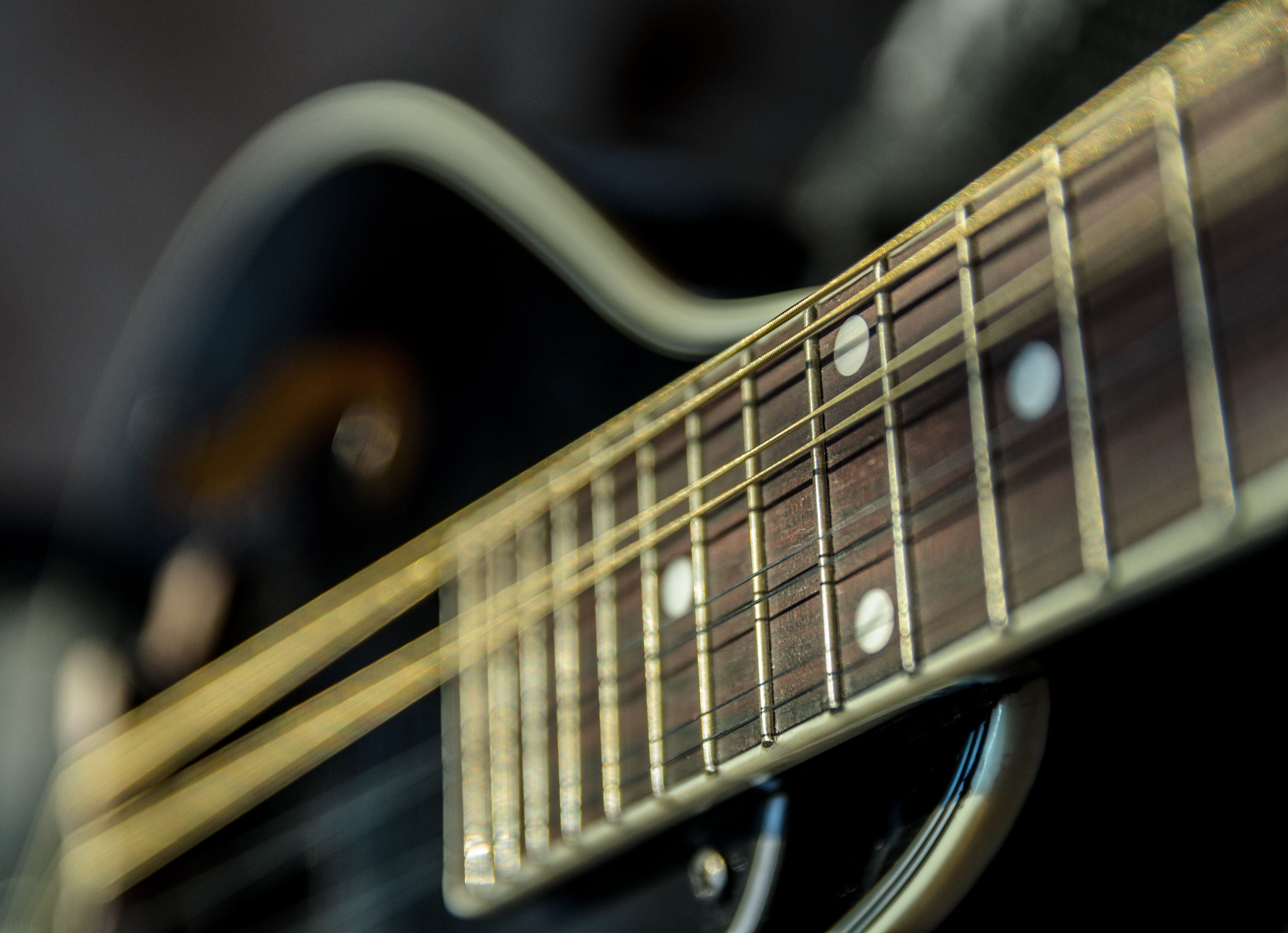 closeup shot of a guitar