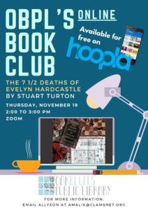 oak bluffs library online book club flyer