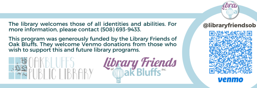 Library Friends of OB QR code for Venmo handle @libraryfriendsob